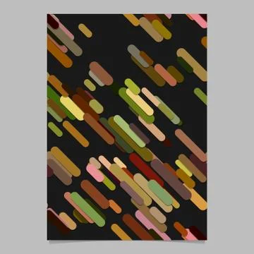 Seamless chaotic rounded diagonal stripe pattern background page template Stock Illustration