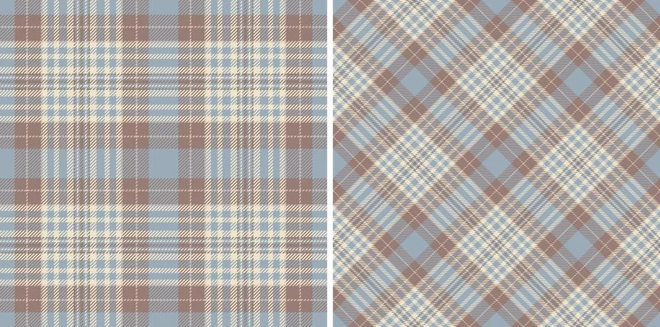 Seamless check fabric of texture textile vector with a pattern background t.. Stock Illustration