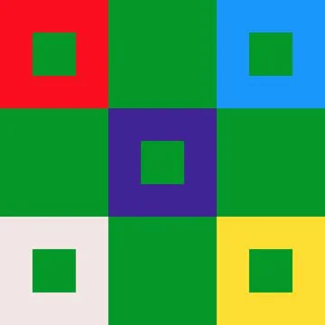 Seamless check grid linear pattern in festive Xmas and New Year colors. Squ.. Stock Illustration