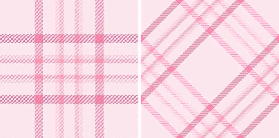 Seamless check pattern of textile background vector with a fabric tartan te.. Stock Illustration
