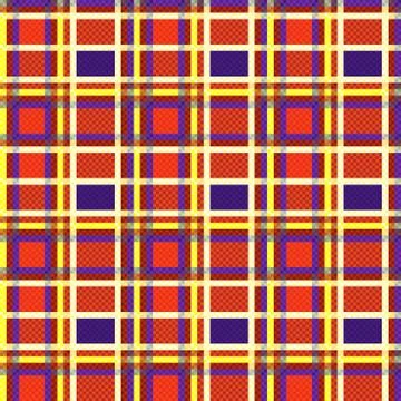 Seamless checkered bright pattern Stock Illustration