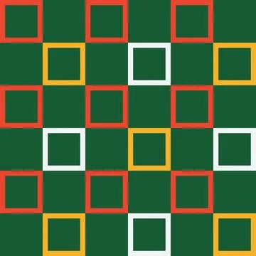 Seamless checkered linear grid pattern for Xmas, Christmas, and Happy New Yea Stock Illustration