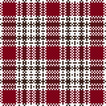 Seamless checkered pattern background. fabric texture. Vector. イラスト素材