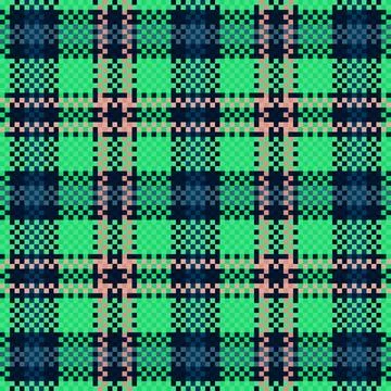 Seamless checkered pattern background. fabric texture. Vector. イラスト素材
