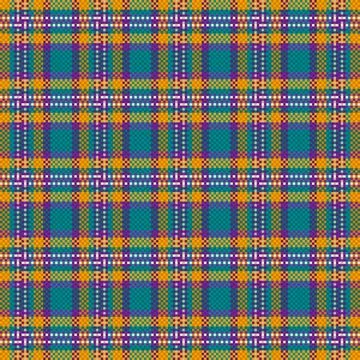 Seamless checkered pattern background. fabric texture. Vector. イラスト素材