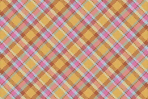 Seamless checkered pattern background. fabric texture. Vector. イラスト素材