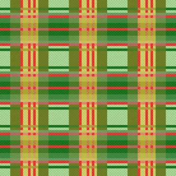 Seamless checkered pattern in green and red 스톡 일러스트