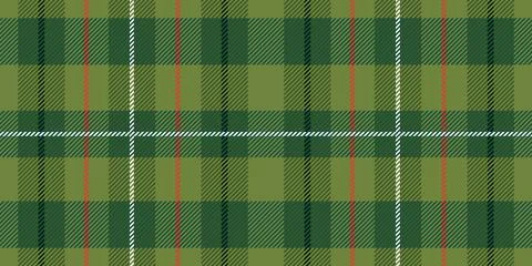Seamless checkered pattern in green, white, and red tones, winter Christmas.. イラスト素材