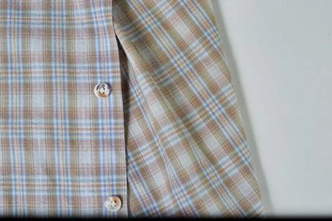 Seamless checkered pattern. Plaid shirt fabric with buttons Foto stock