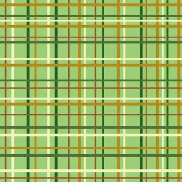 Seamless checkered pattern. Repeat plaid green texture Stock Illustration