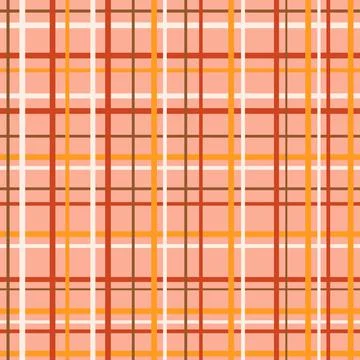 Seamless checkered pattern. Repeat plaid pink texture background, vector. 스톡 일러스트