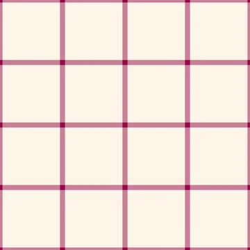 Seamless checkered pattern with a retro aesthetic. Pink lines on a pale backg Stockillustratie