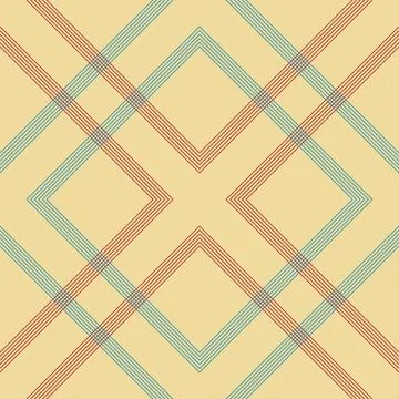 Seamless checkered pattern, textile print. Seamless tartan in a diagonal cage Stock Illustration