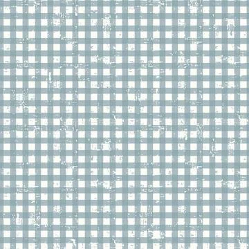 Seamless checkered pattern with trendy gingham checks textured, aged, faded o Illustrazione stock