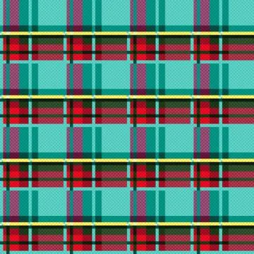 Seamless checkered vector bright pattern Stock Illustration