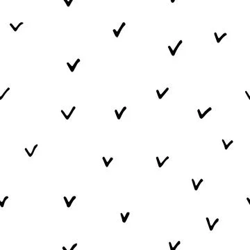 Seamless checkmark pattern Illustrazione stock