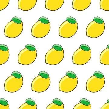 Seamless cherry pattern. Stock Illustration