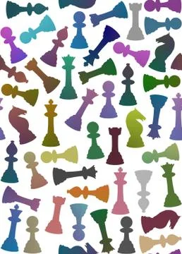 Seamless chess Stock Illustration