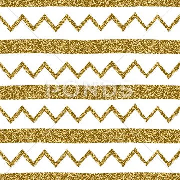 Seamless Chevron and Stripes Pattern Stock Illustration