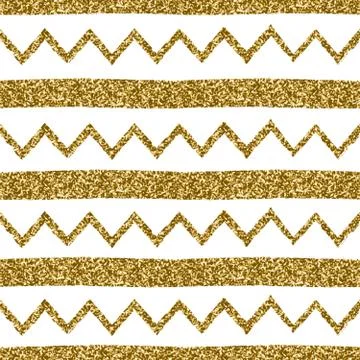 Seamless Chevron and Stripes Pattern Stock-Illustration