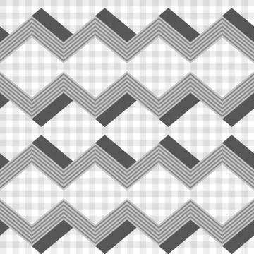 Seamless chevron geometric pattern retro vintage Zigzag lines background Stock Illustration