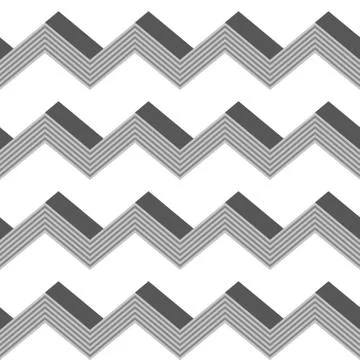 Seamless chevron geometric pattern retro vintage Zigzag lines background Stock Illustration