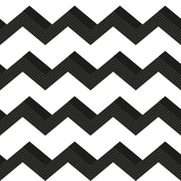 Seamless chevron geometric pattern retro vintage Zigzag lines background Stock Illustration
