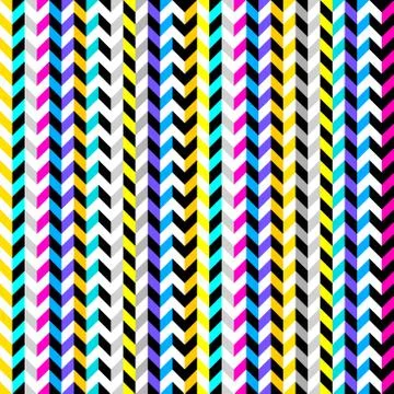 Seamless chevron pattern with a strips. Vector Illustration. Stockillustratie