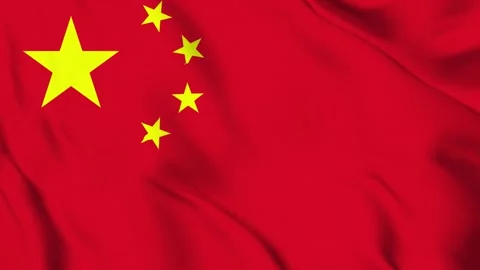 Seamless China flag waving in the wind, detailed realistice fabric pattern .. 스톡 동영상 307089271