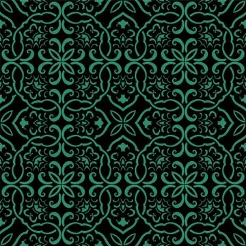 Seamless Chinese Background Polygon Curve spiral Cross Chain Illustrazione stock