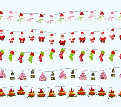 Seamless christmas background Stock Illustration