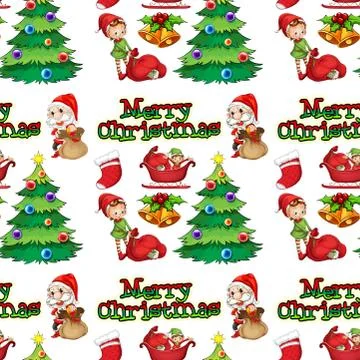 Seamless christmas 스톡 일러스트