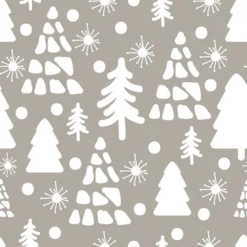 Seamless Christmas illustrations. Abstract  Pattern with Christm Stock Illustration