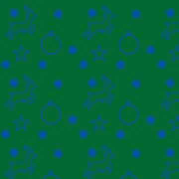 Seamless Christmas New Year Pattern. Stock Illustration