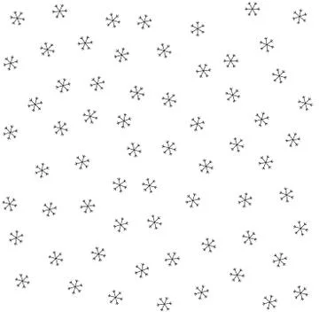 Seamless Christmas pattern doodle with hand random drawn snowflakes.Wrapping  Stock-Illustration