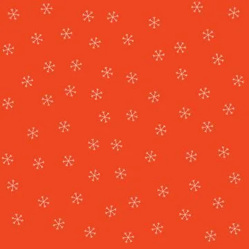 Seamless Christmas pattern doodle with hand random drawn snowflakes.Wrapping  Illustrazione stock