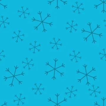 Seamless Christmas pattern doodle with hand random drawn snowflakes.Wrapping  Illustrazione stock