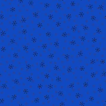 Seamless Christmas pattern doodle with hand random drawn snowflakes.Wrapping  Stock Illustration