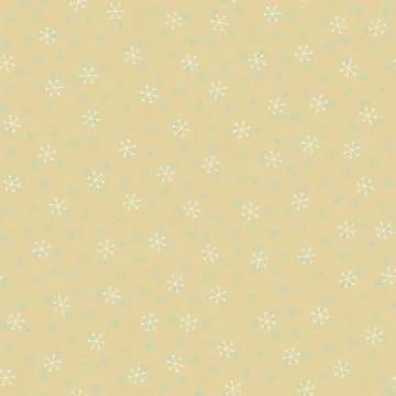 Seamless Christmas pattern doodle with hand random drawn snowflakes.Wrapping Stock Photos