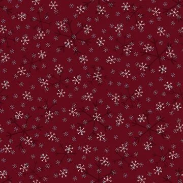 Seamless Christmas pattern doodle with hand random drawn snowflakes.Wrapping Stock Photos
