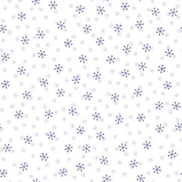 Seamless Christmas pattern doodle with hand random drawn snowflakes.Wrapping Stock Photos