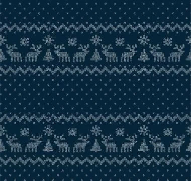 Seamless Christmas pattern in a dot. eps 10 Stock Illustration