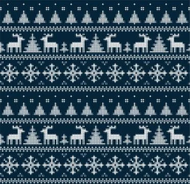 Seamless Christmas pattern in a dot. eps 10 Stock Illustration