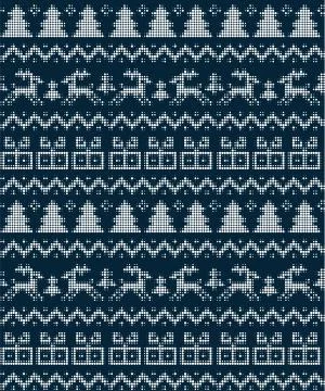 Seamless Christmas pattern in a dot. eps 10 Illustrazione stock