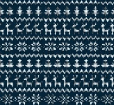 Seamless Christmas pattern in a dot. eps 10 Stock Illustration