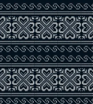 Seamless Christmas pattern in a dot. eps 10 Stock Illustration