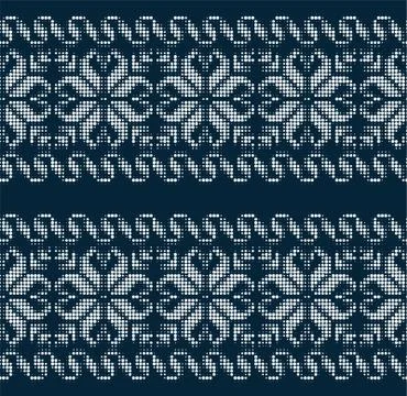 Seamless Christmas pattern in a dot. eps 10 Stock Illustration