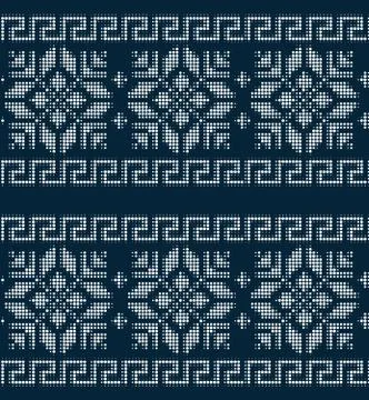 Seamless Christmas pattern in a dot. eps 10 Stock Illustration