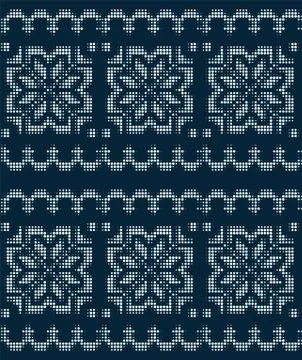 Seamless Christmas pattern in a dot. eps 10 Illustrazione stock