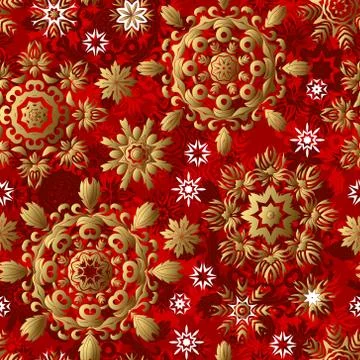 Seamless christmas pattern Stock Illustration